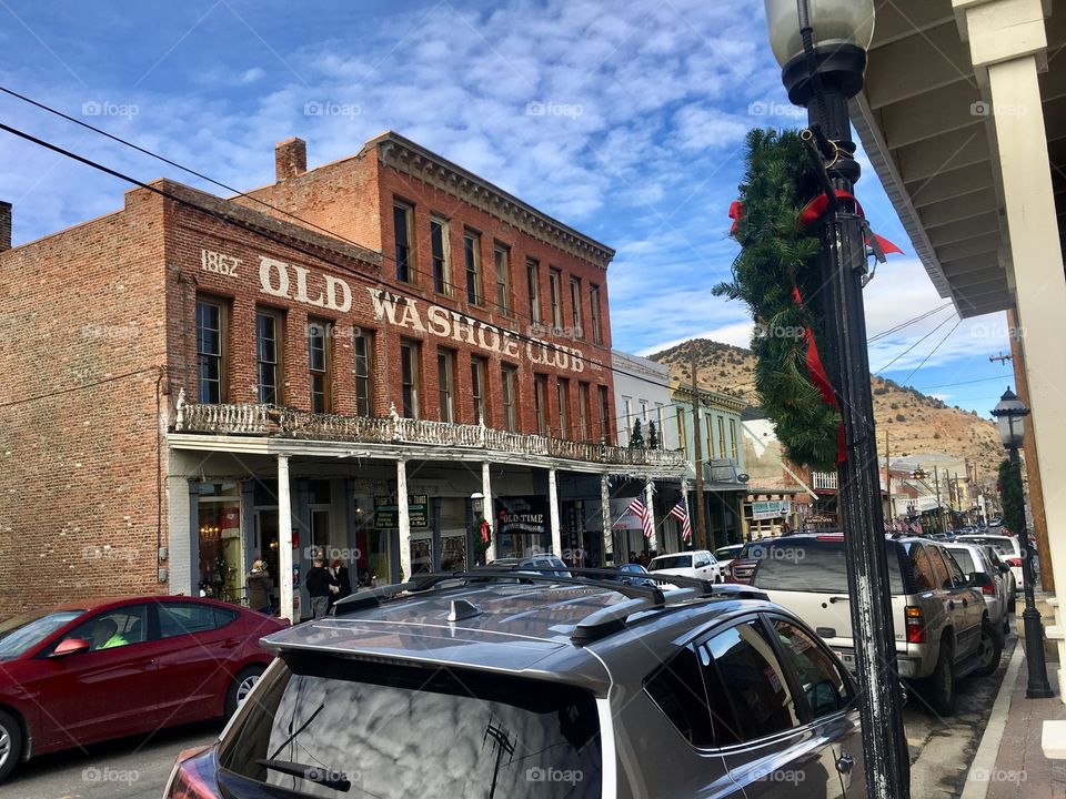 Old building in Virginia City Nevada 