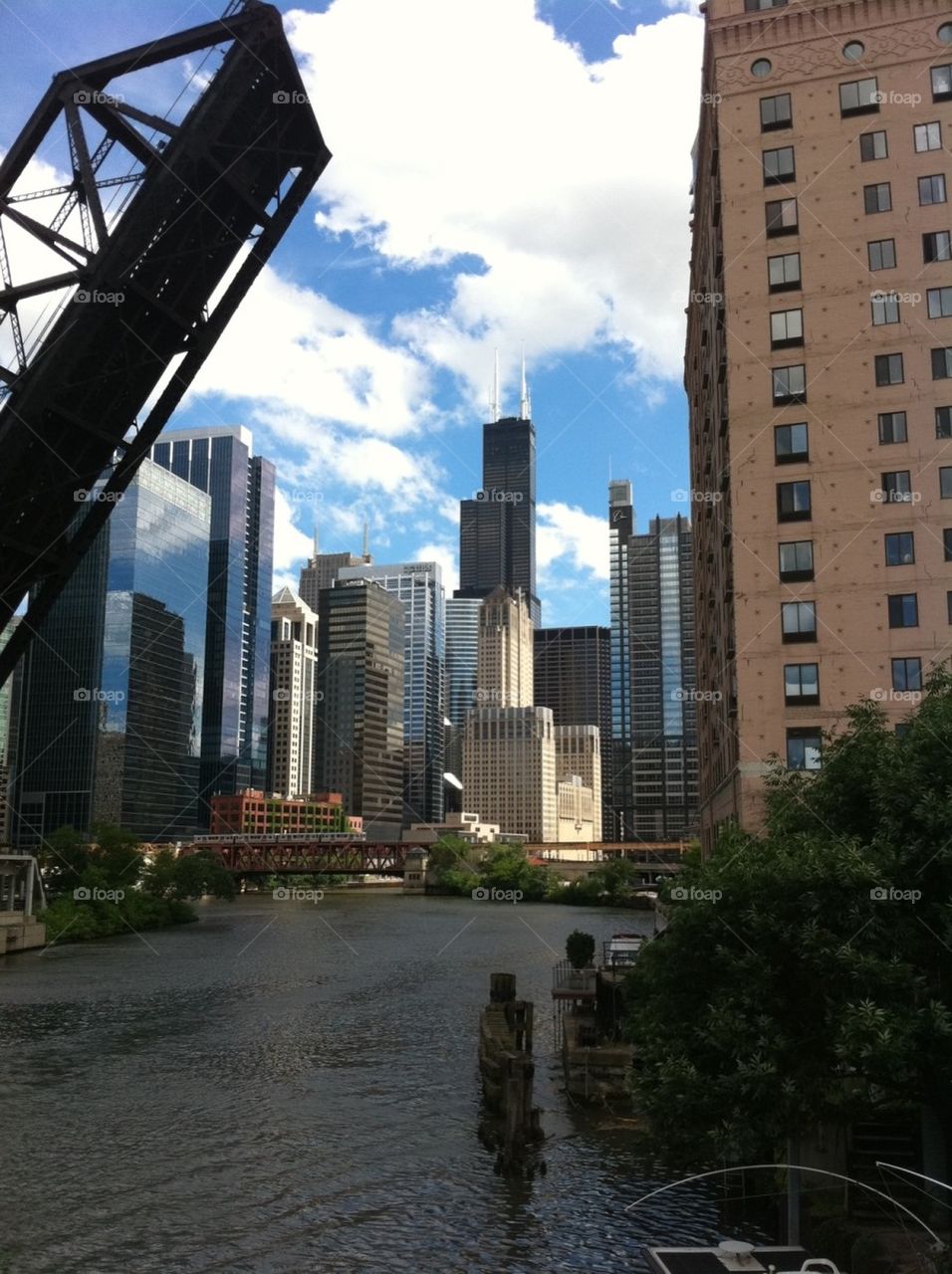 great view of Chicago skyline
