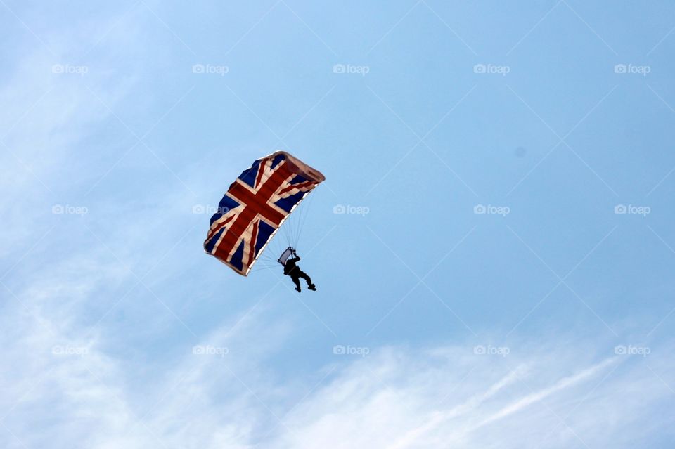 Union Jack parachute jump 