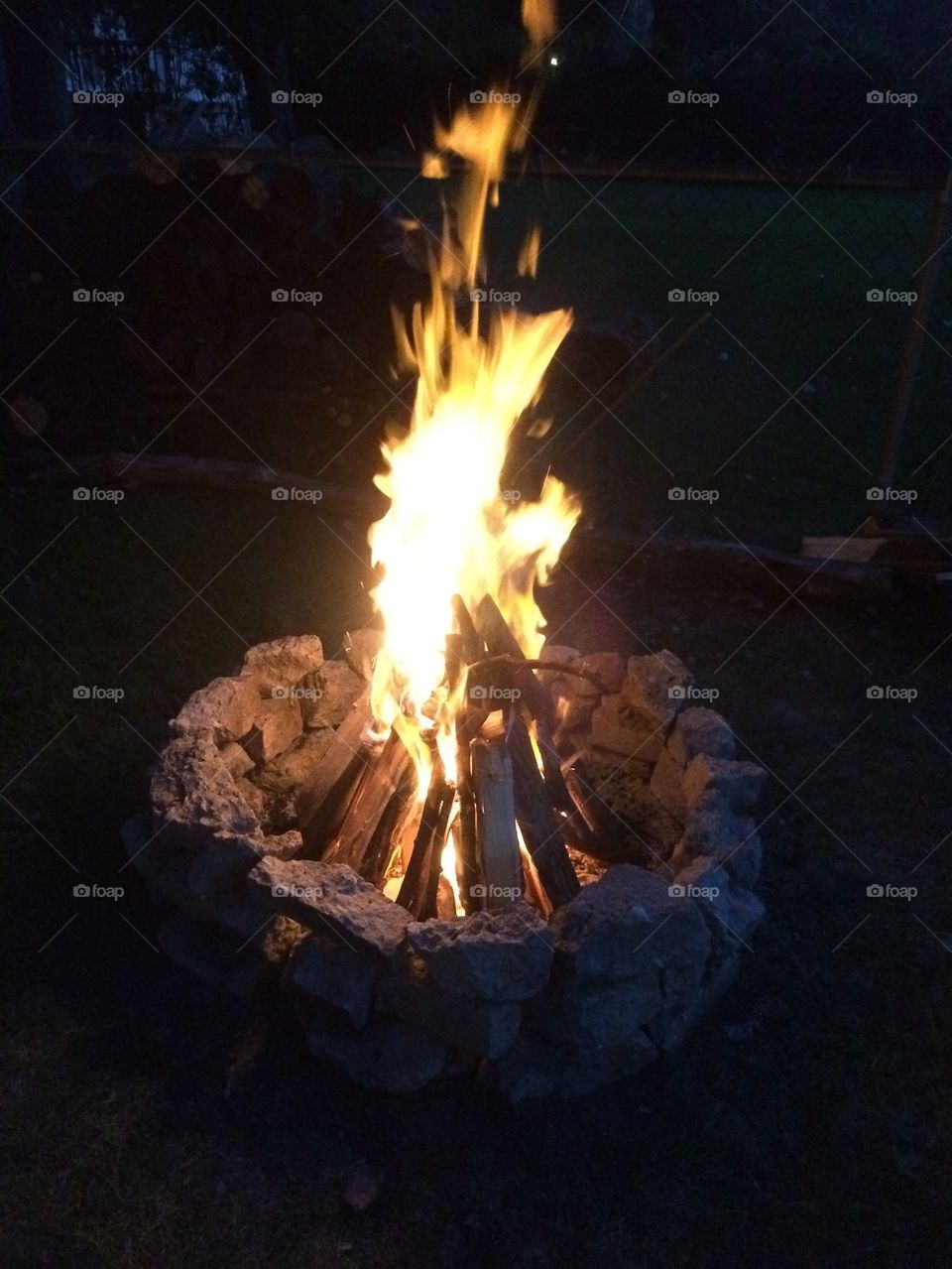 Basking in a Backyard Bonfire