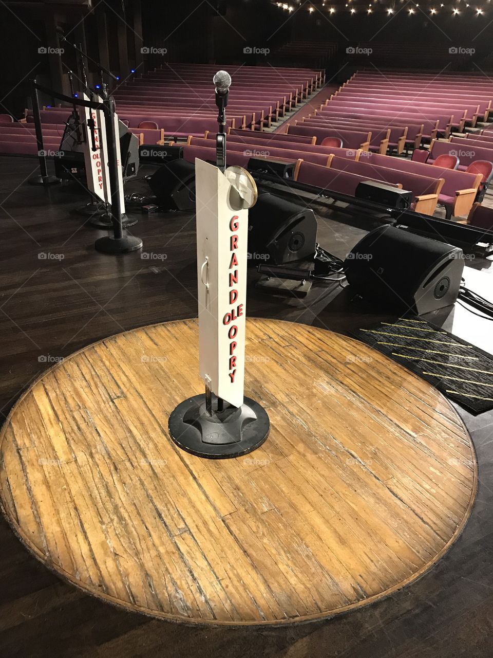 Center stage at the Grand Ole Opry