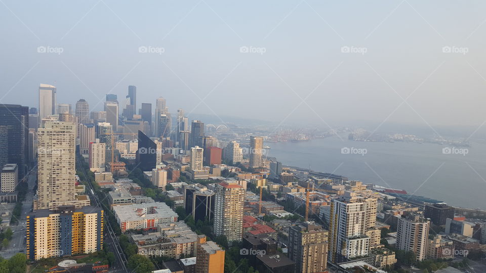 Seattle view from Space Needle