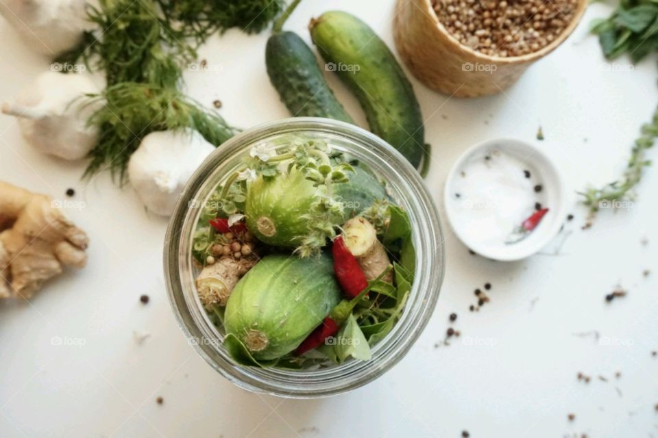 Preparation of homemade pickles