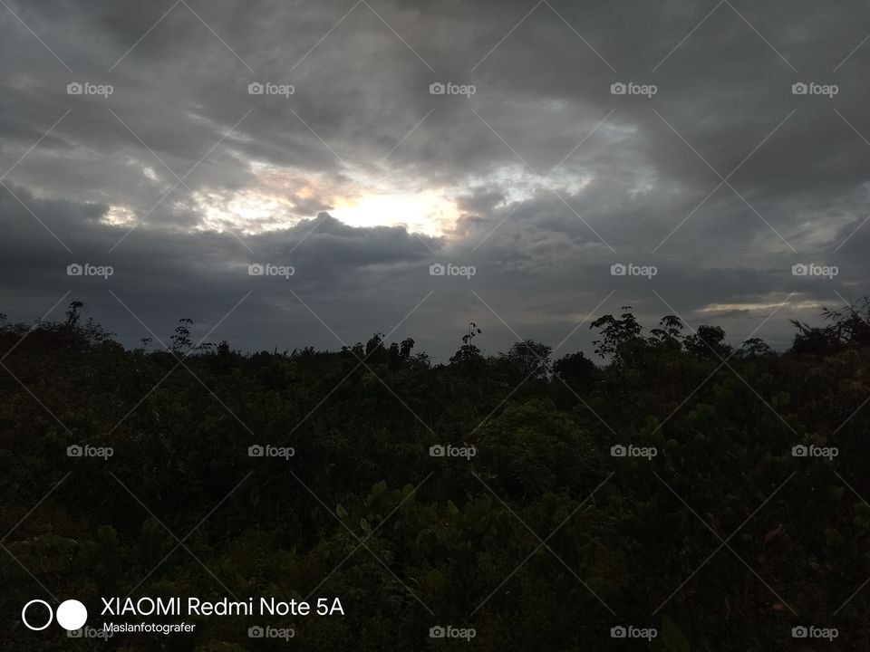 it is clear that rain will come in the sky