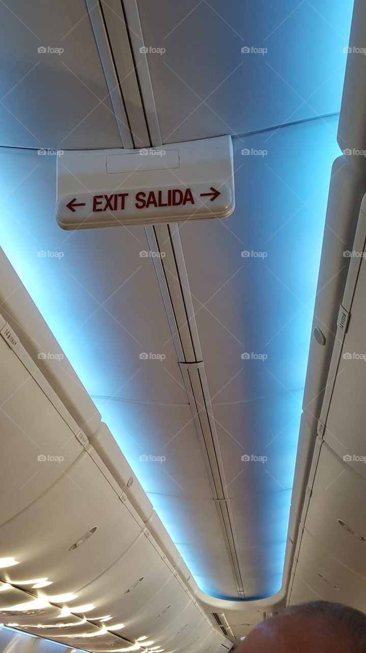 exit aircraft