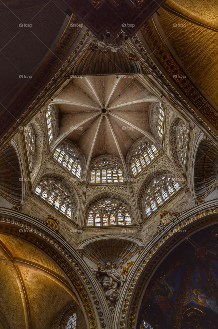 Cimborrio de la Catedral de Valencia (Valencia - Spain)