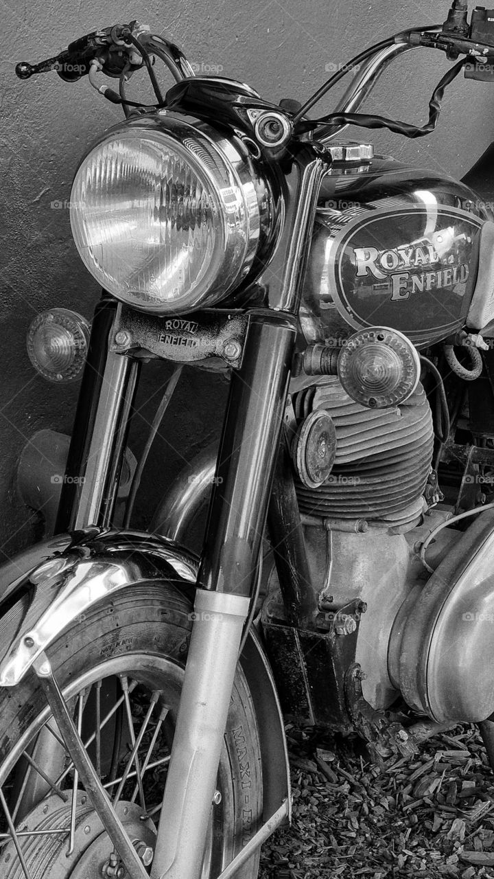 Classic motorcycle.