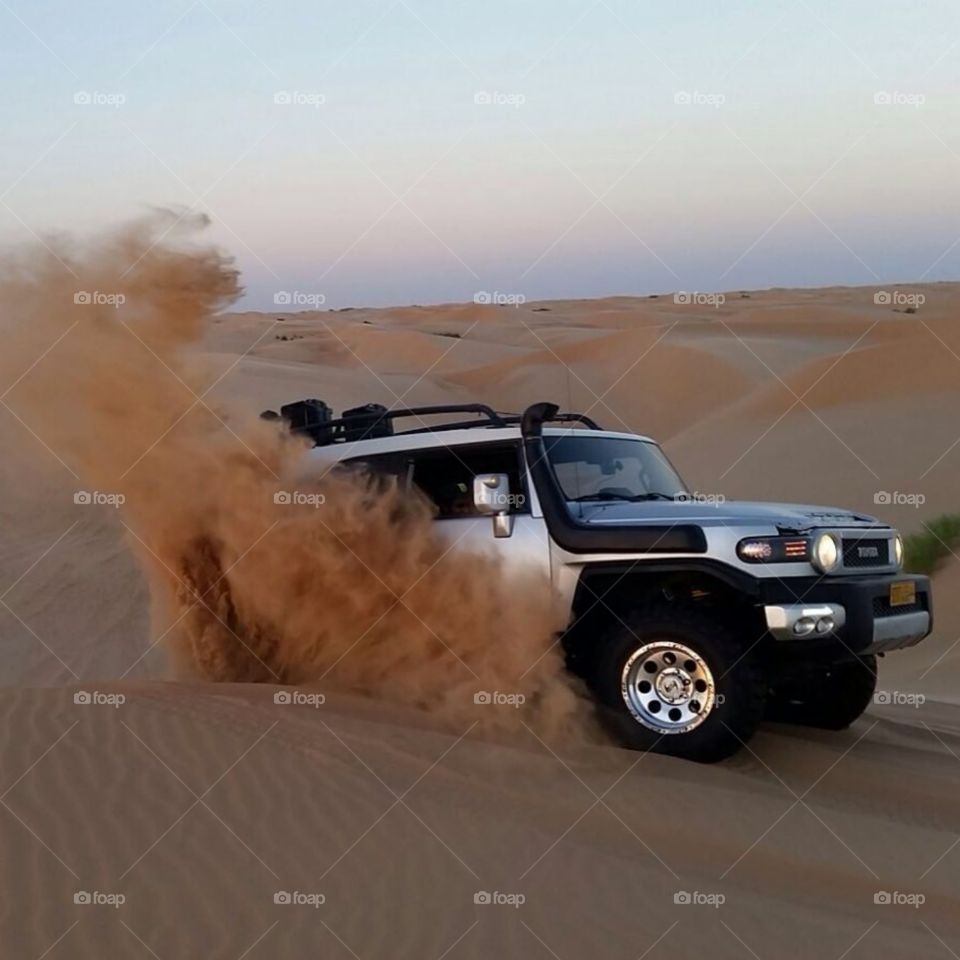 Toyota FJ in the desert