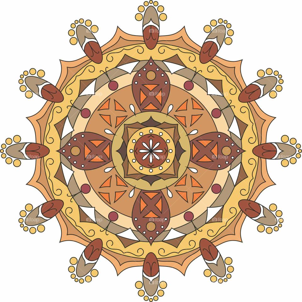 estructura de mandala geometrico