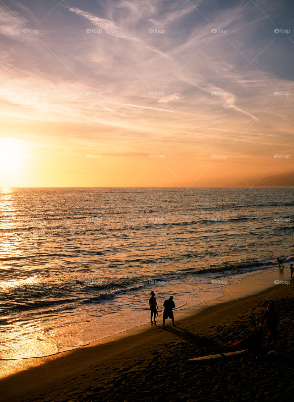 Sunset Silhouettes from Santa Monica Pier