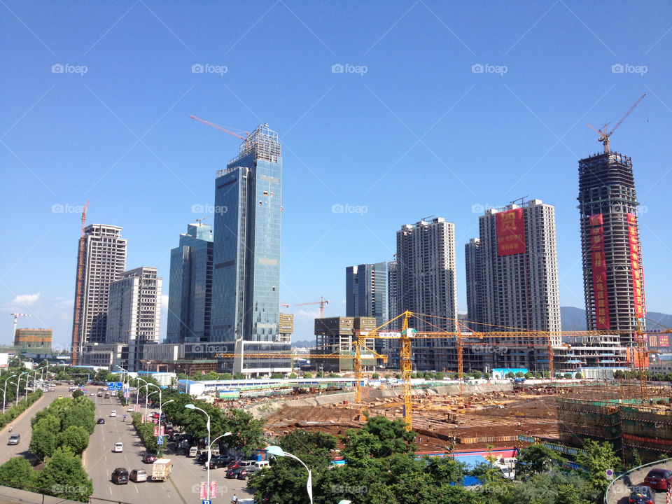 Development in Yiwu city