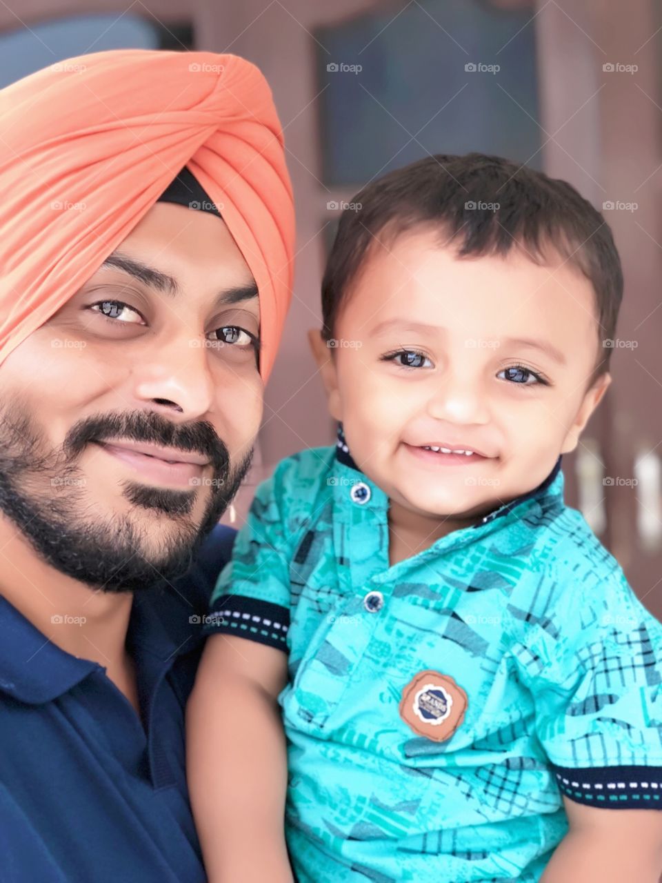 Smile on the face of a child is the best reason for smiling for a father😊