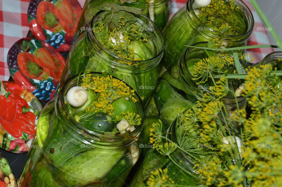 Polish inventory for the winter- Homemade Cucumber pickles preparations