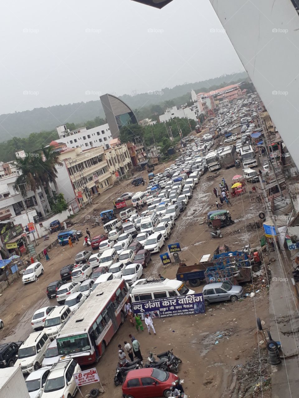traffic jam in Haridwar