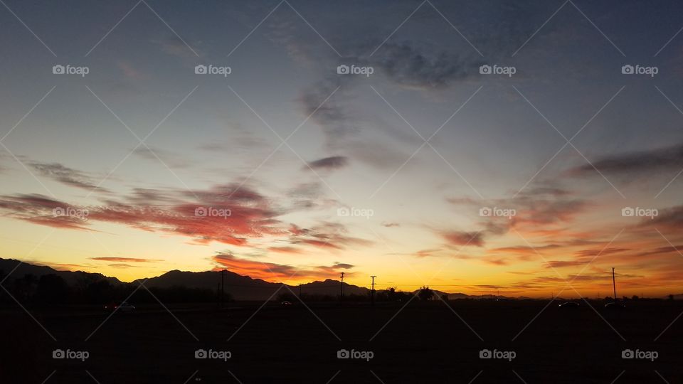 Winter breeze through the desert of Arizona
