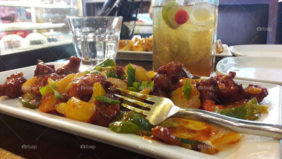 Delicious chicken chilli