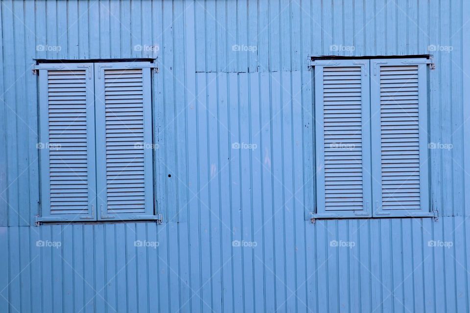 Blue rectangle windows