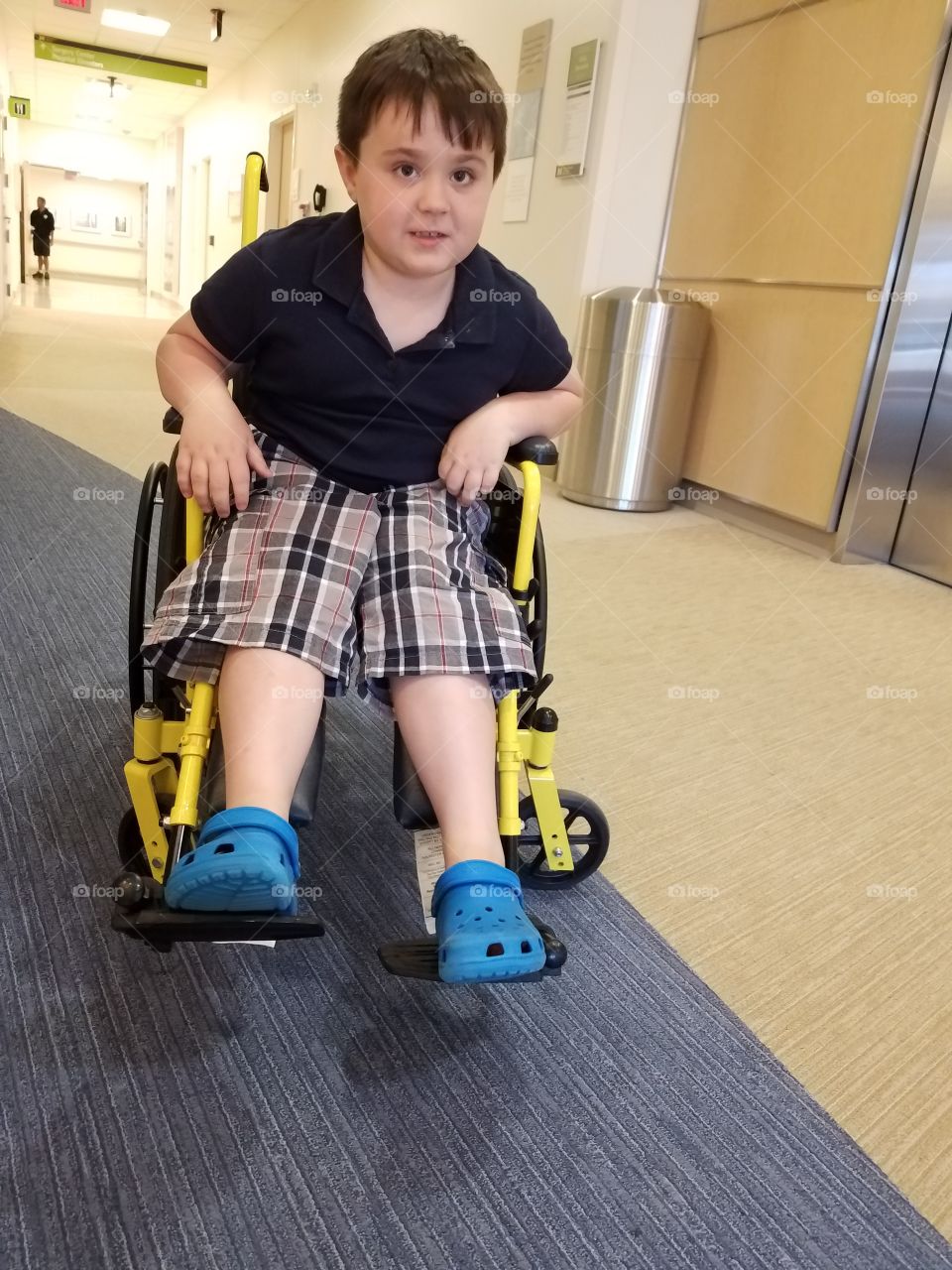 boy in wheel chair