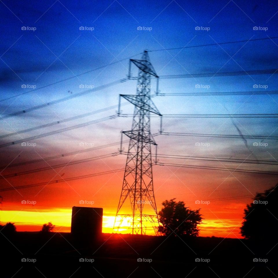 Electricity pylon tower