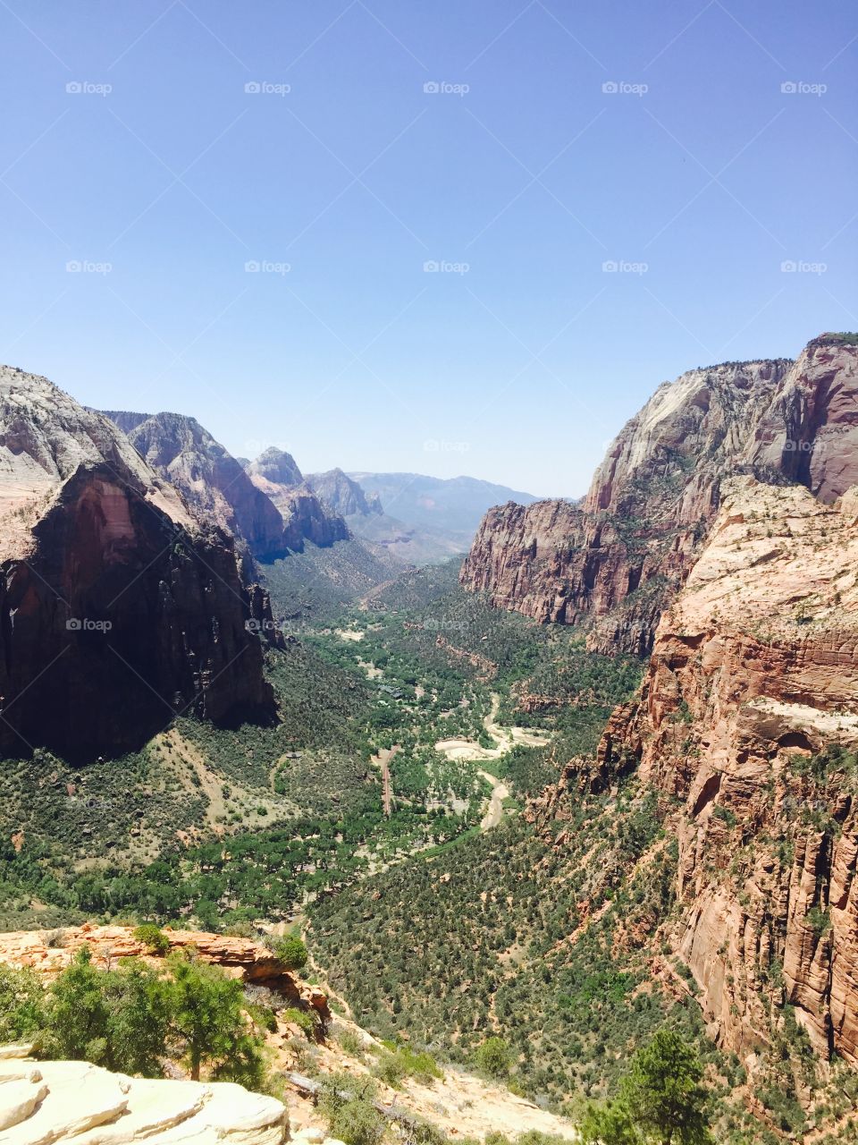 Angel's Landing View. The beautiful view from Angel's landing. 
