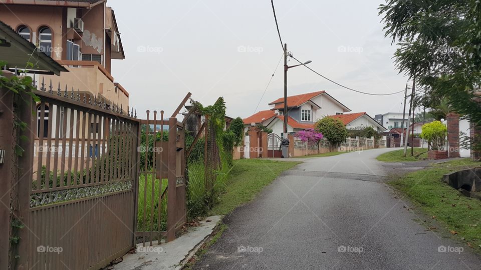 Neighbourhood near Seremban town in Malaysia