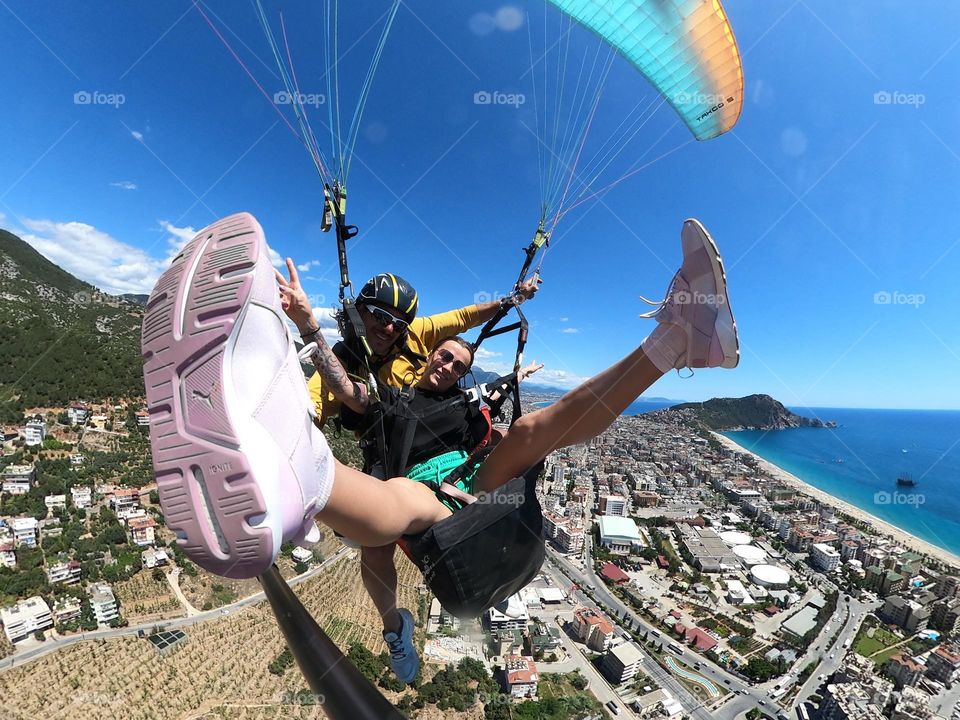 Paragliding is a recreational and competitive adventure sport in flying paragliders.