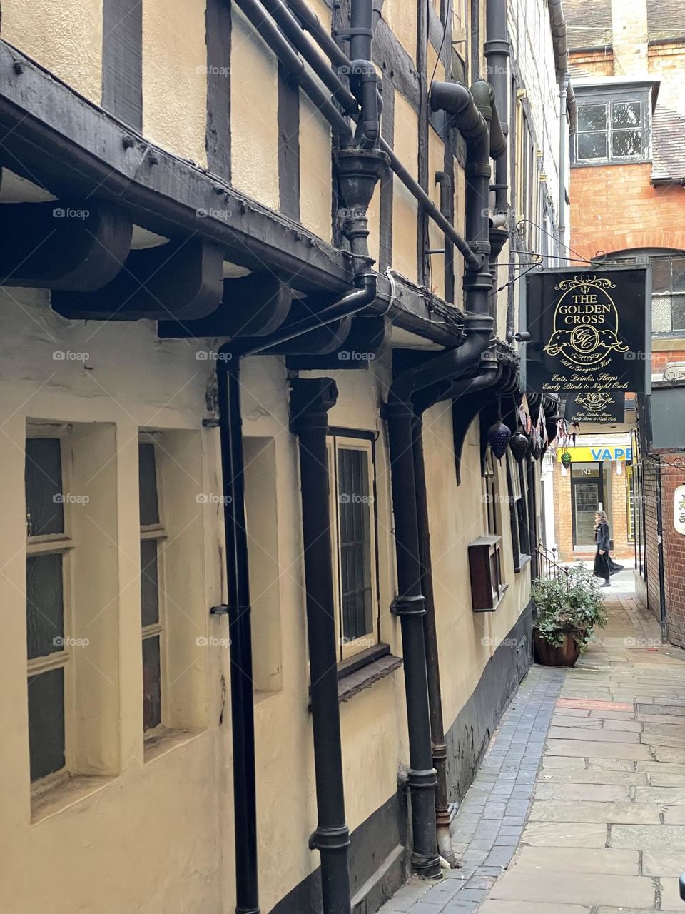 A town alley in Shropshire 