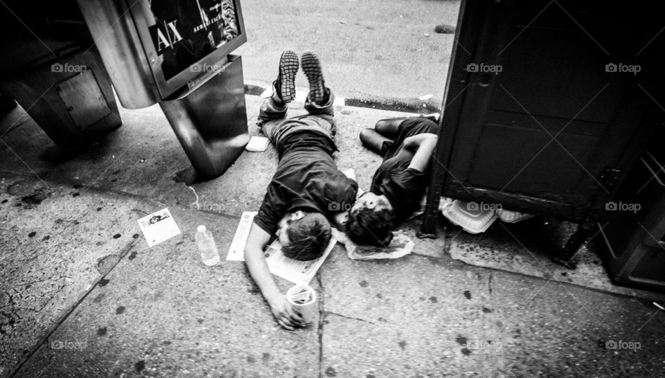 NYC beggars on the street
