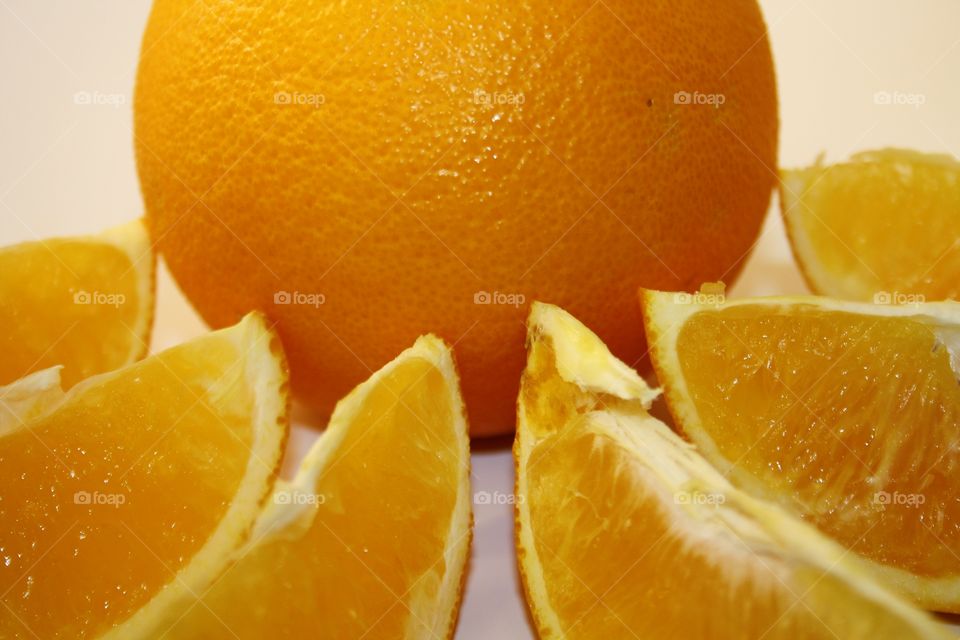 Fruit on a white background