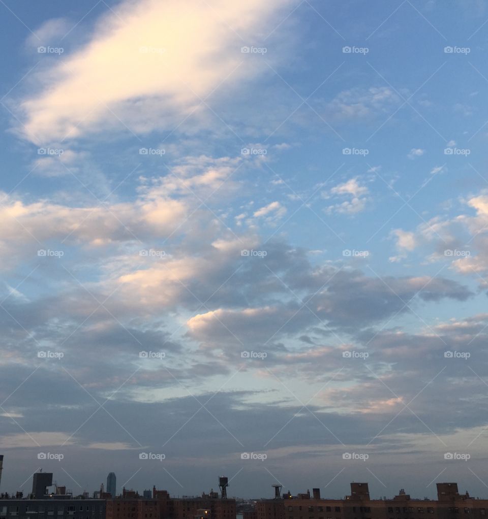 Friday sky. NYC sky Friday evening! On a peaceful day for all!