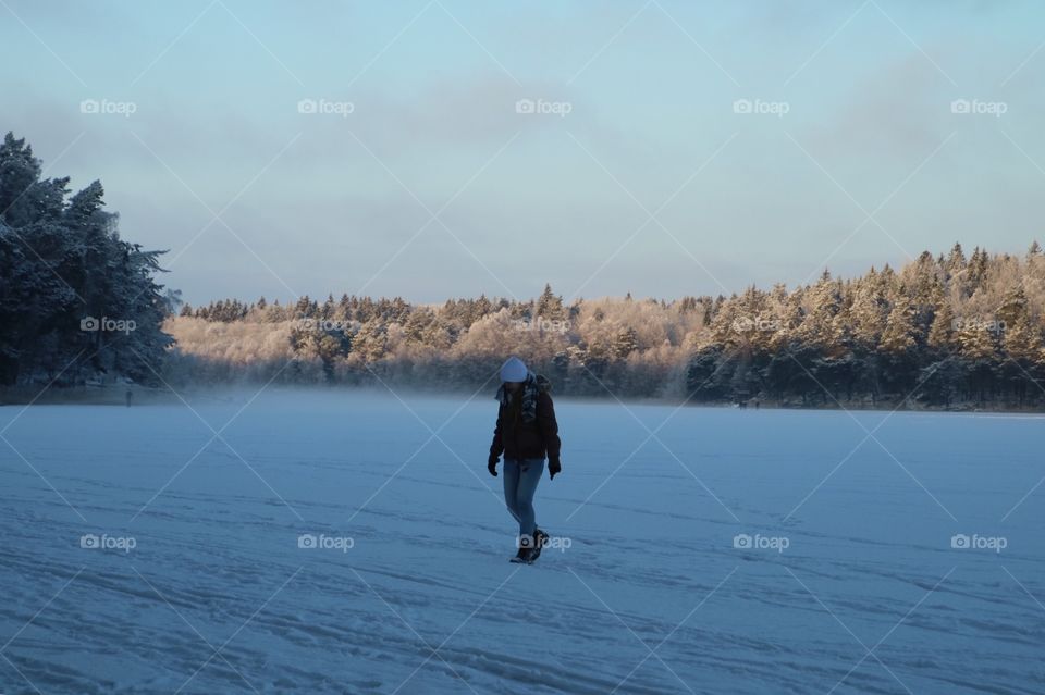 Walkning on the ice