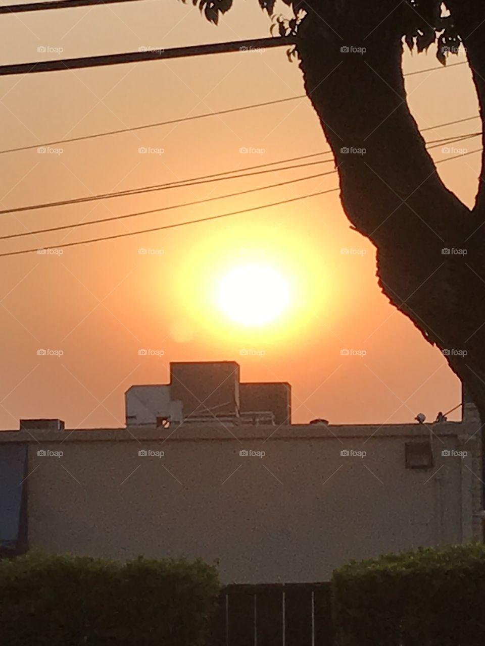 Sunset in Fresno. Quite a magnificent sight to capture on my camera.