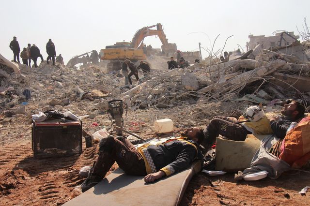 The earthquake in Idlib, Syria White Khouz