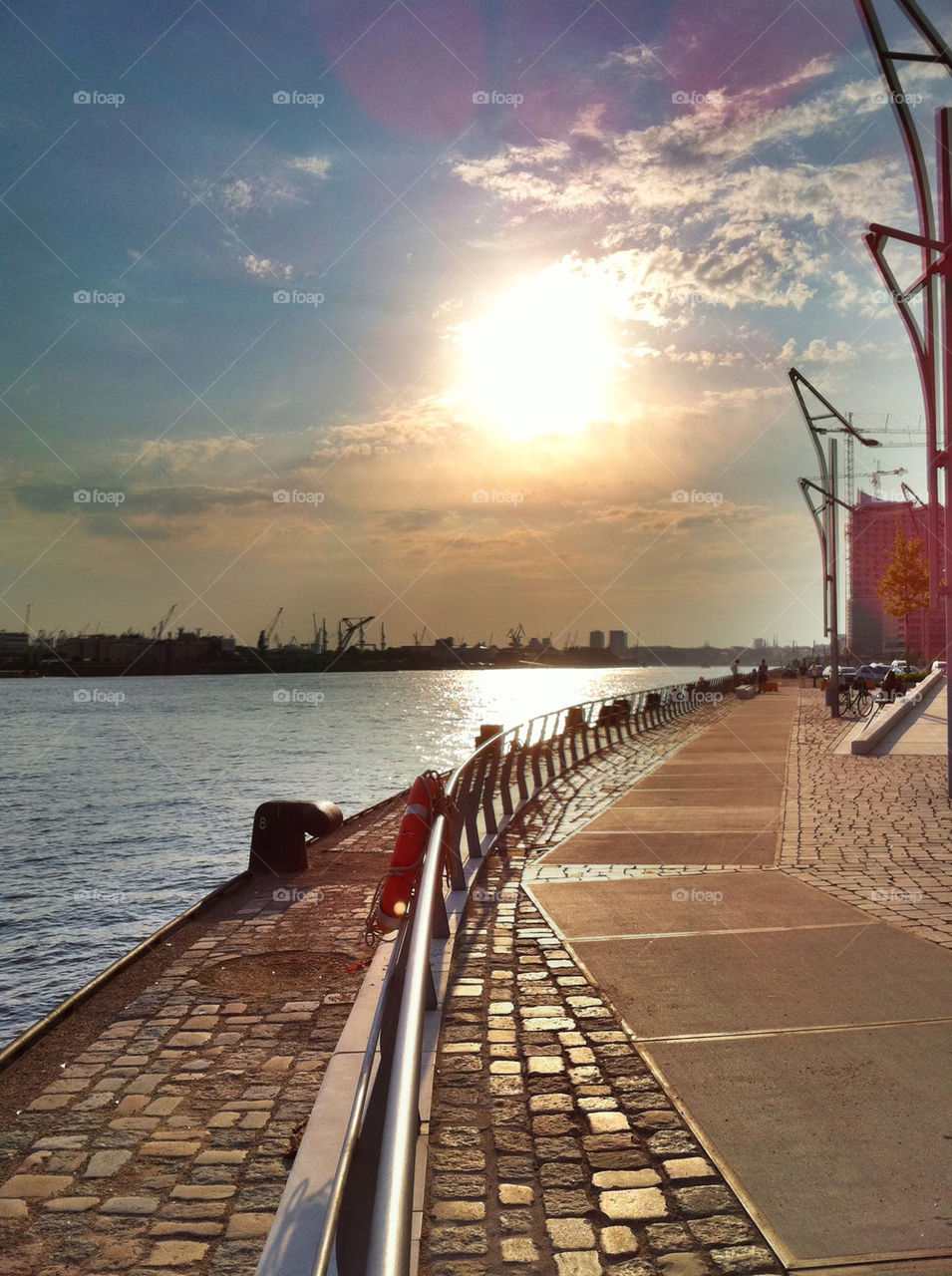 clouds sun river germany by cyrano