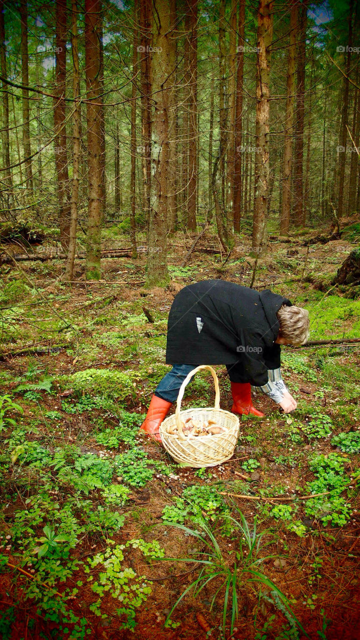 green ground nature woman by lenusik