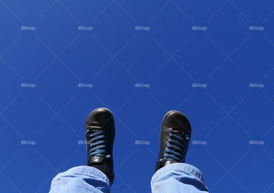 My shoes in the sky