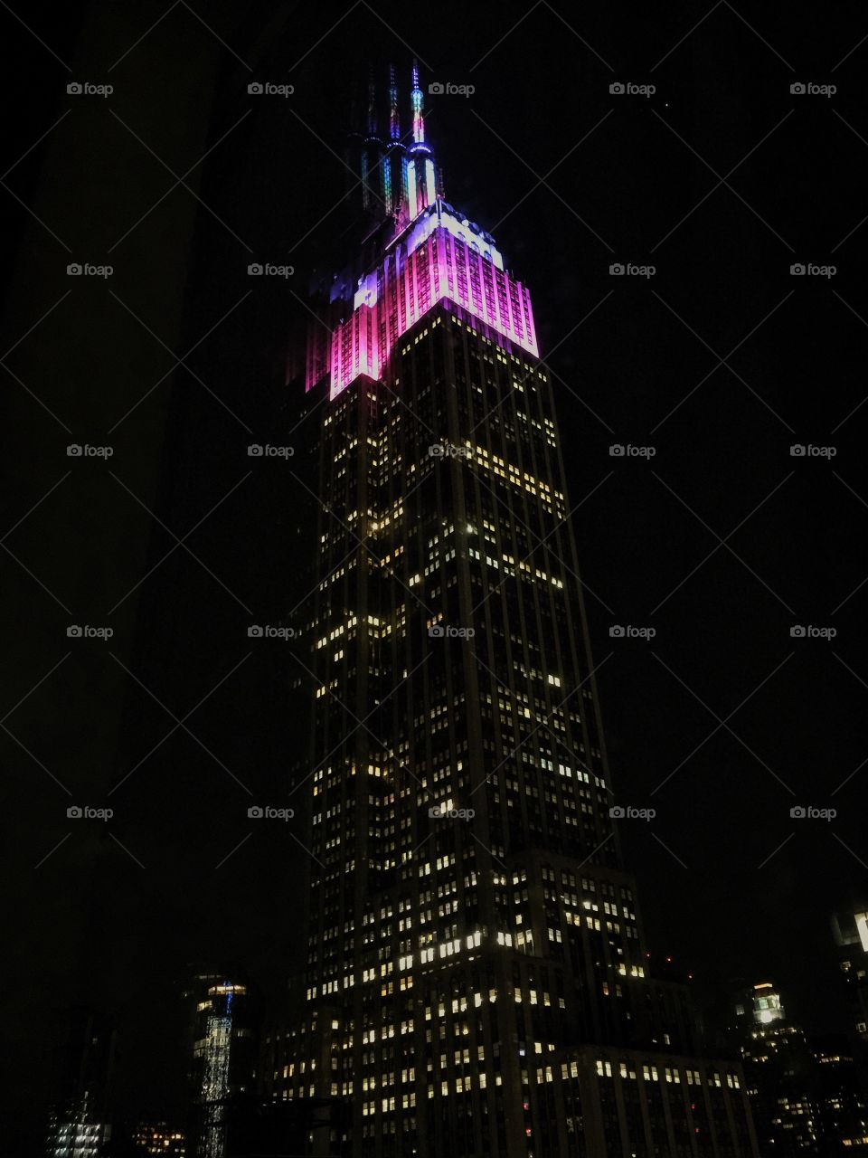 Empire state at night