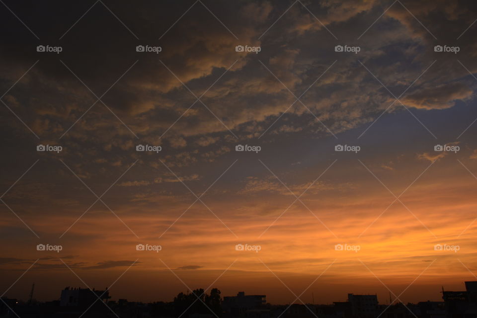 orange sky  at evening3