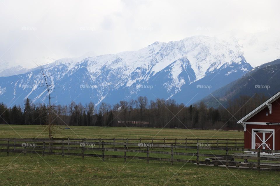 In the valley surrounded with high mountain 