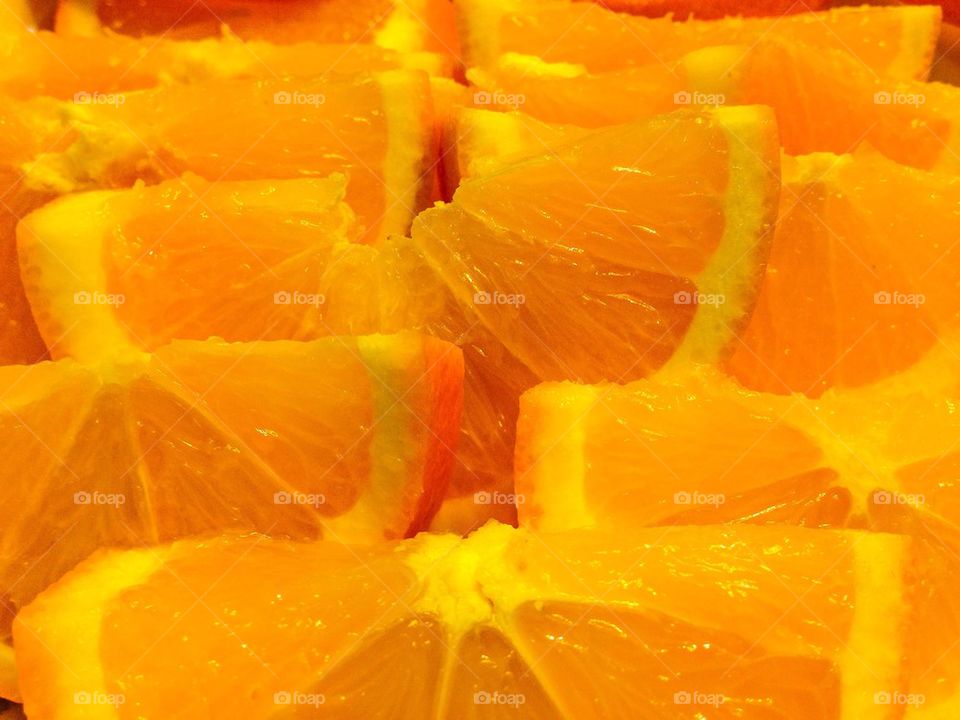 Orange citrus slices