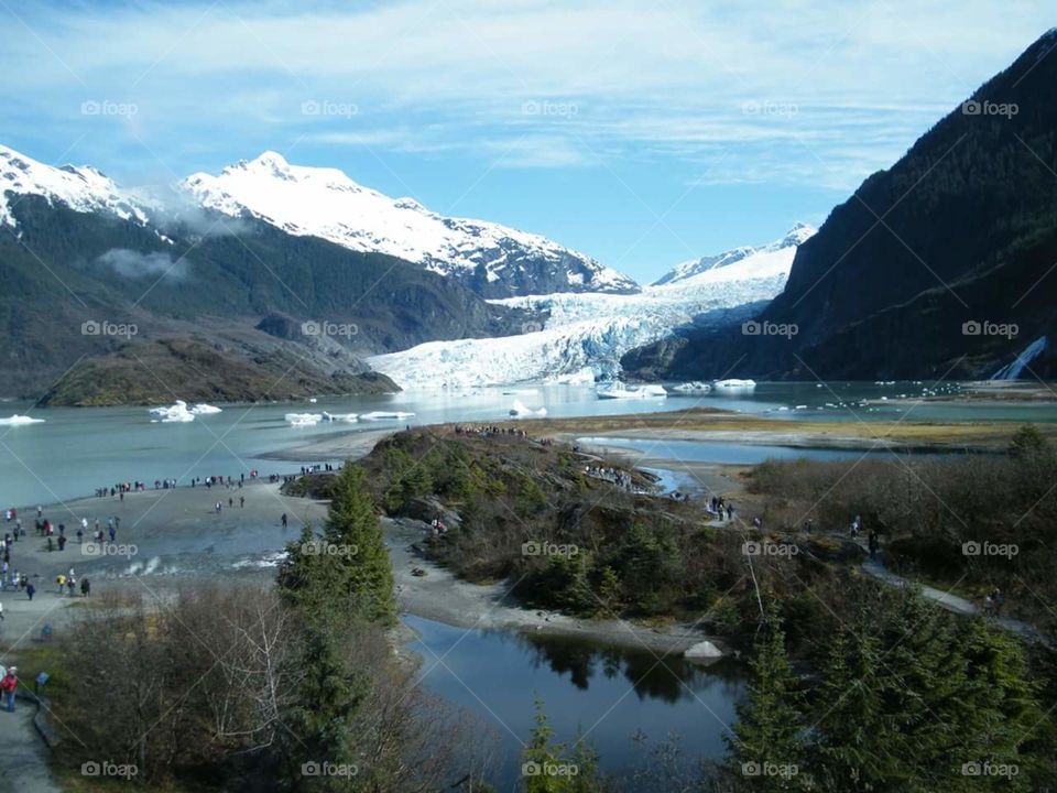 No Person, Snow, Water, Mountain, Landscape