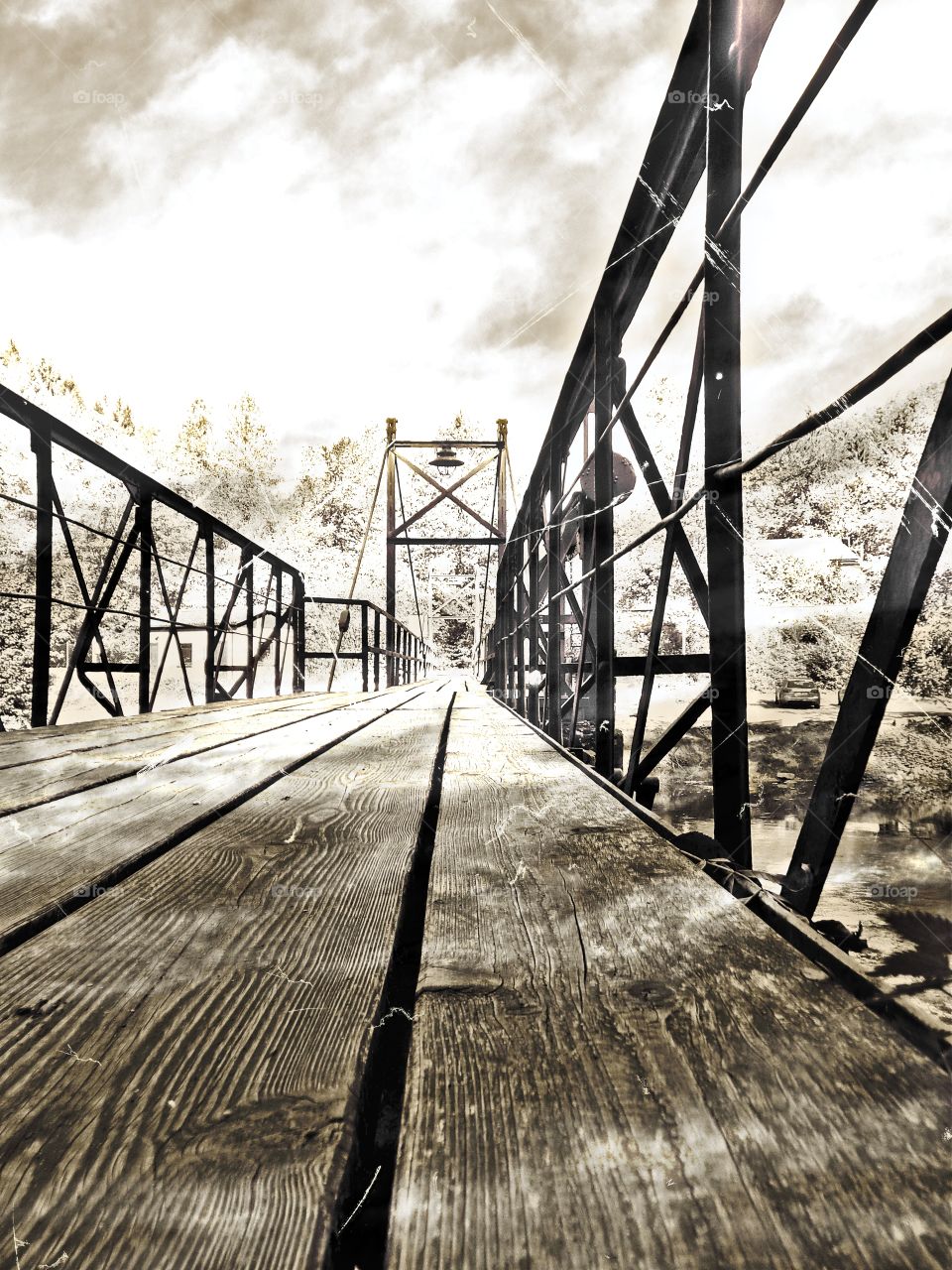 old but solid. a bridge over river "nagold"