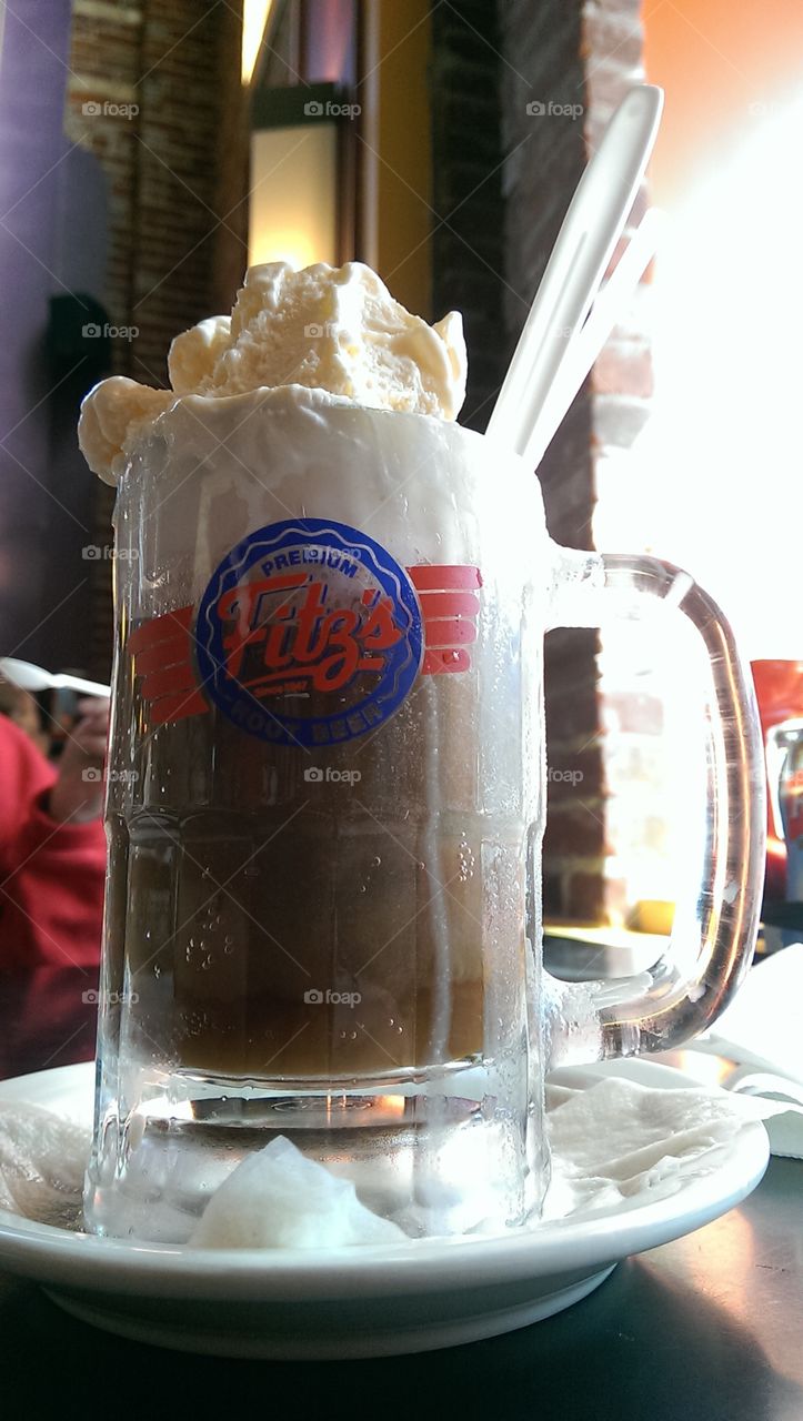 ultimate root beer float. visiting Fitz's in St. Louis