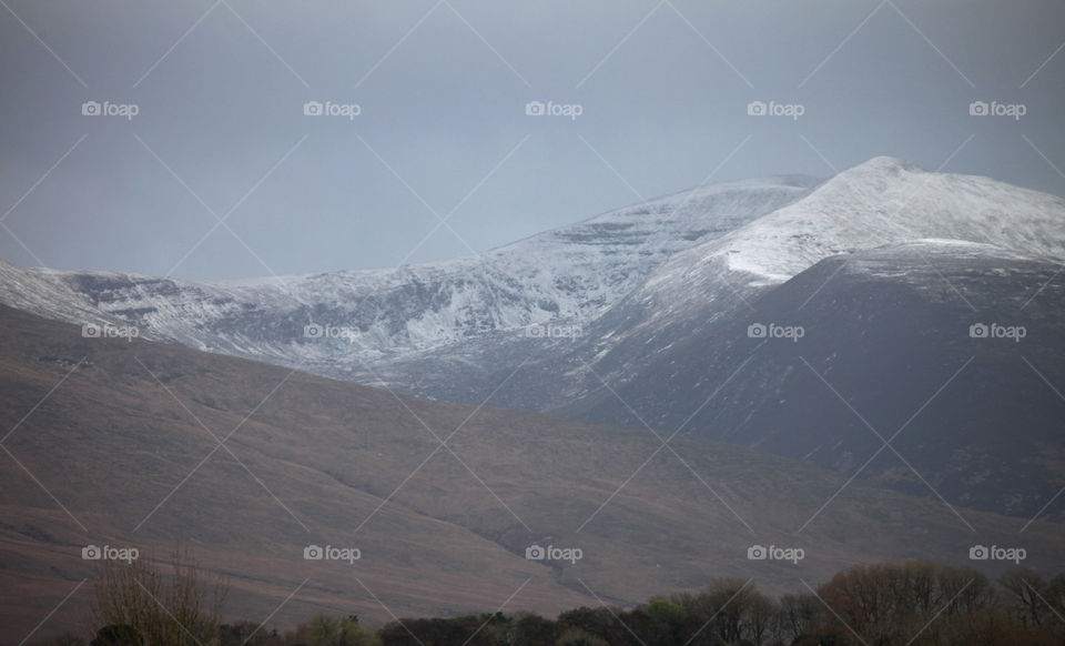 Snow on the Kerry mountain tops
