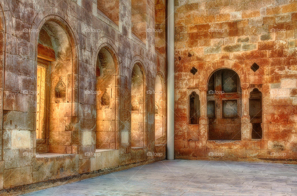 Inside of Ishak Pasha Palace