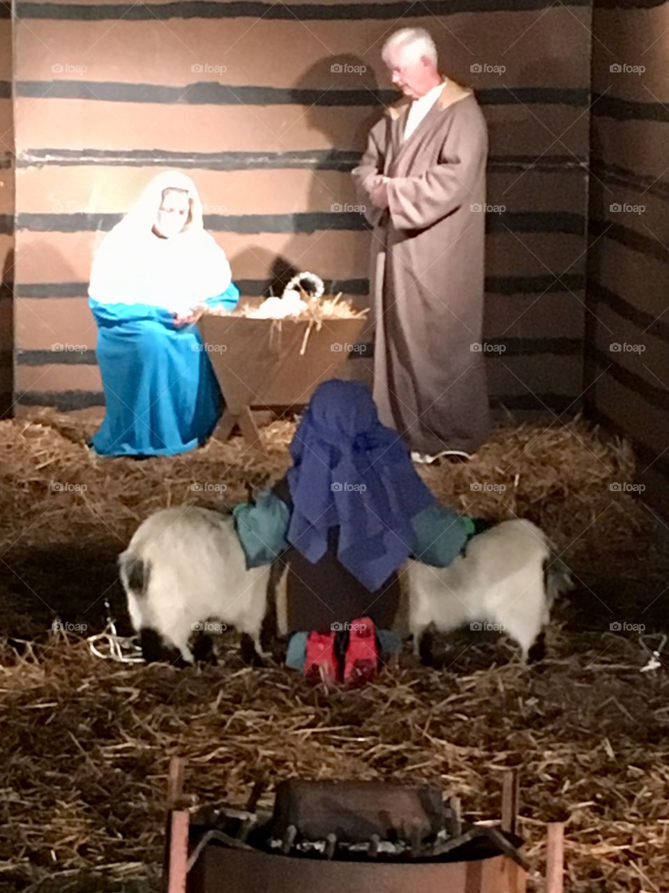 Live Nativity scene 