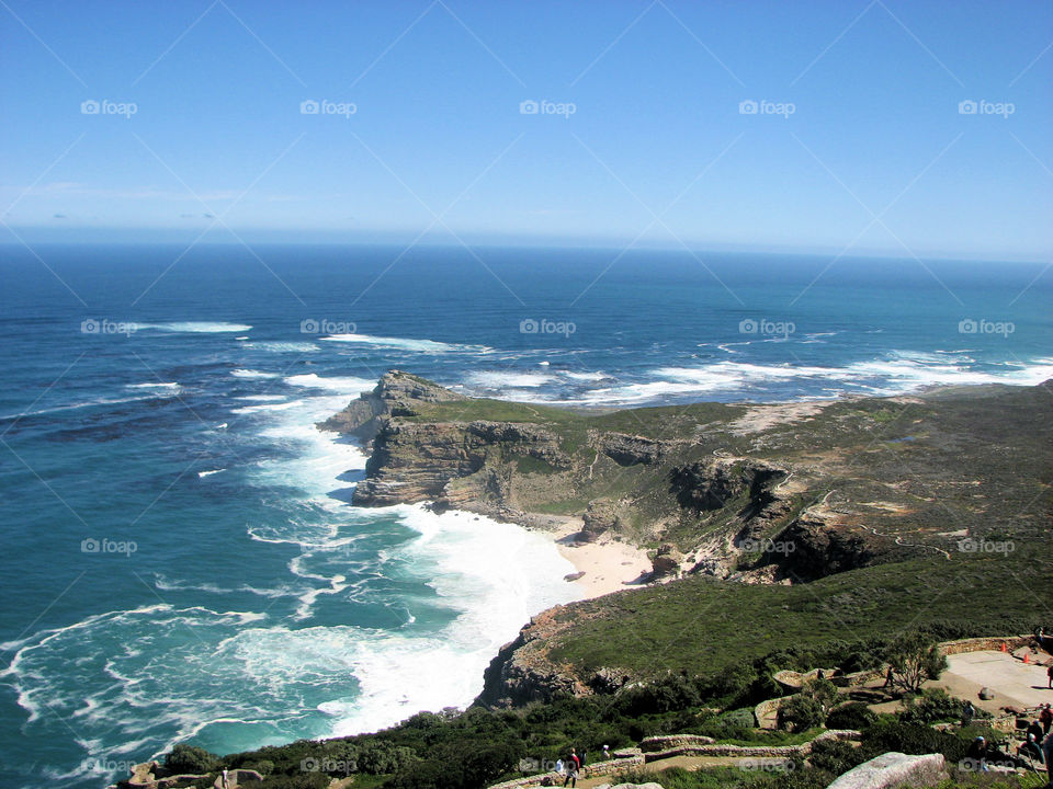 wonderful view of the shore in south Africa