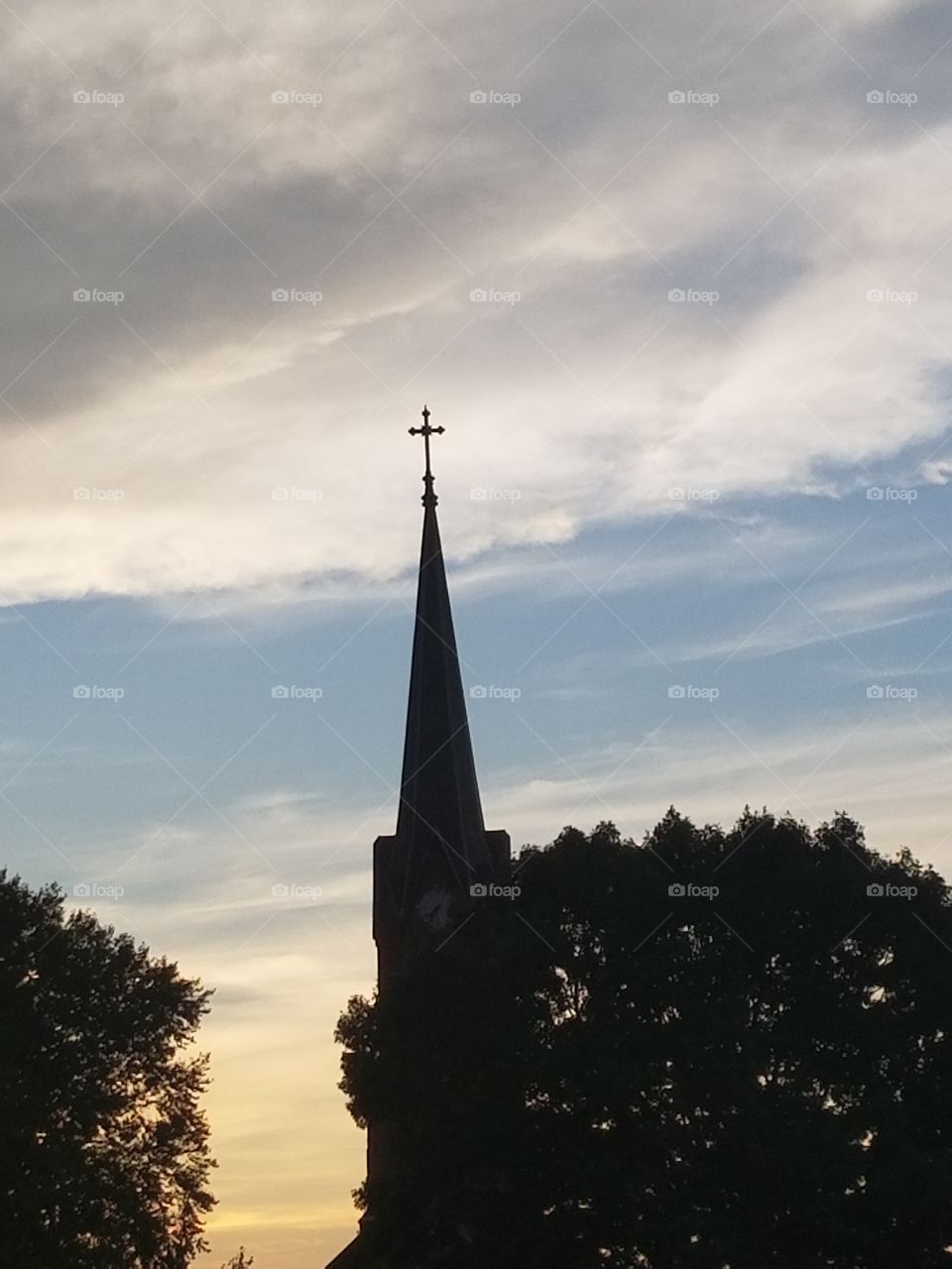 The Cross at Sunset