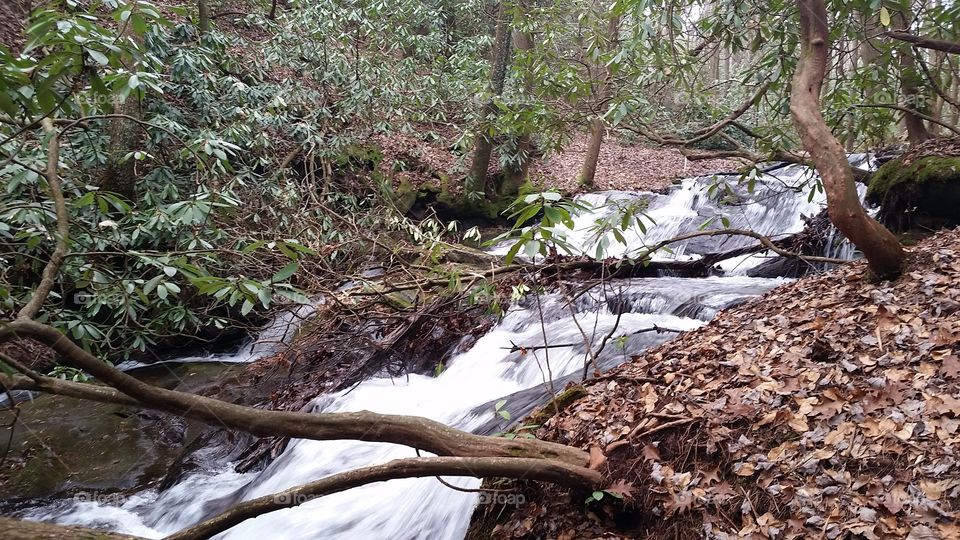 Small waterfall in the Chattahoochee national forest, Georgia