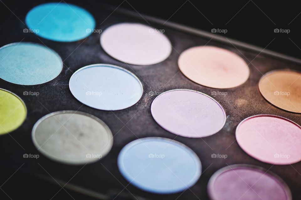 Close-up of make-up kit